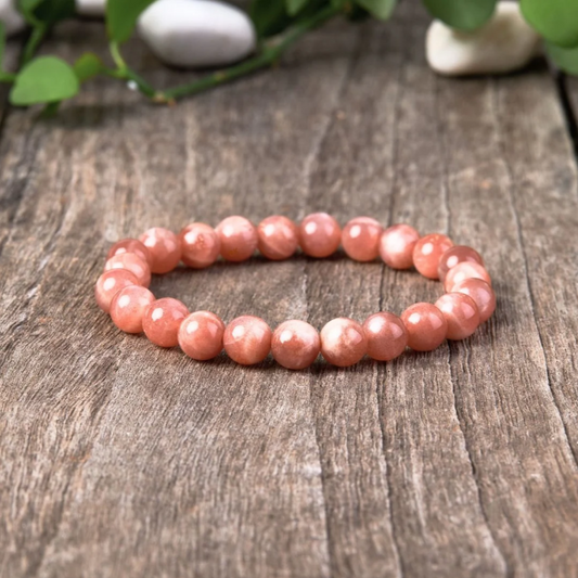 Natural Red Sunstone Bracelet