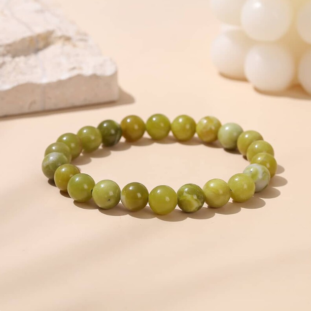 Natural Green Jade Crystal Bracelet