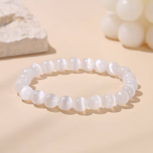 Natural  Selenite Bracelet